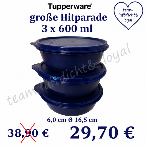 Tupperware große hitparade - große, 3x