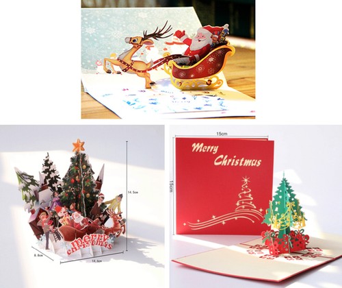 Pop weihnachtskarte - 3d,
