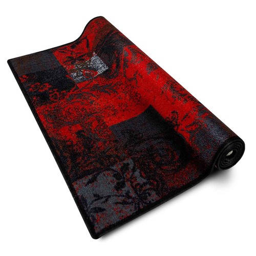 Läufer vintage rot - läufer, anthrazit