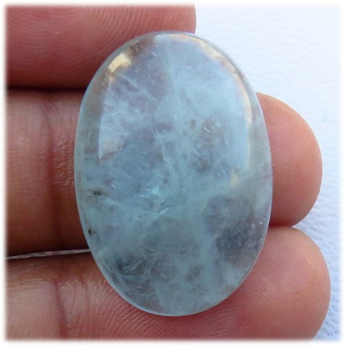 Natural aquamarin cabochon - natural,