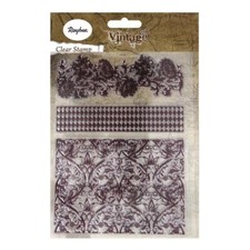 Stempel Clear Stamps - Vintage Große Ornamente Hintergrund Ranken Silikonstempel