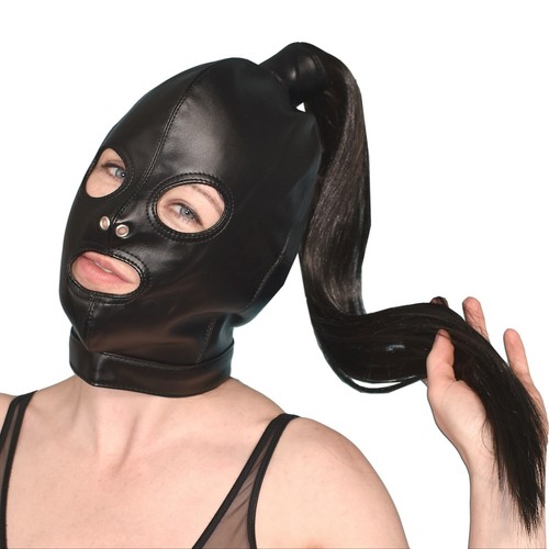 Sexy maske mit zopf - maske, bondage