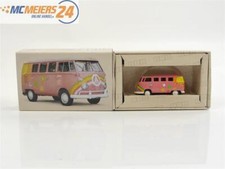 E439a Bub H0 Modellauto PKW VW Bus Bulli T1 "Hippie-Mobil" 1:87