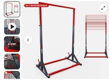 Klimmzugstange bis 222cm Hoch Station Kraft Dip Rückentrainer Klimmzüge TOP