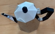 Alessi Ottagonale Kaffeekanne Edelstahl Inox 18/10 hochglanzpoliert gebraucht