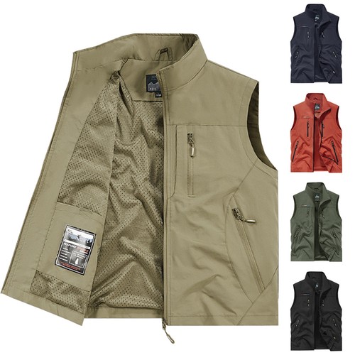 Herren weste mit taschen - mit,