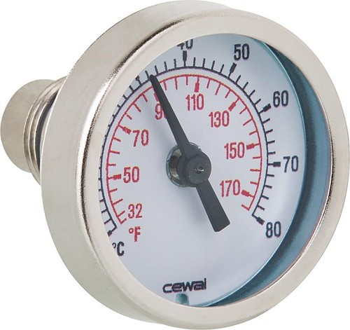 Thermometer mit tauchhülse - thermometer,