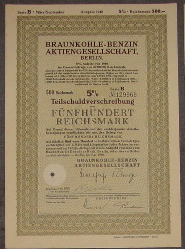 Braunkohle-Benzin