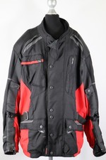 IXS Herren Motorradjacke Gr 5XL schwarz rot Protektoren Touringjacke Top Zustand