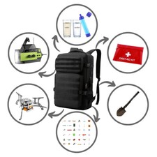 Fluchtrucksack Fluchttasche Notfallrucksack gefüllt Komplettset für Notfälle neu