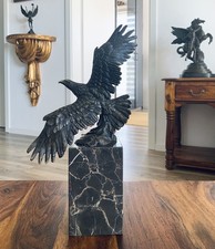 Bronzefigur adler skulptur - bronzefigur,