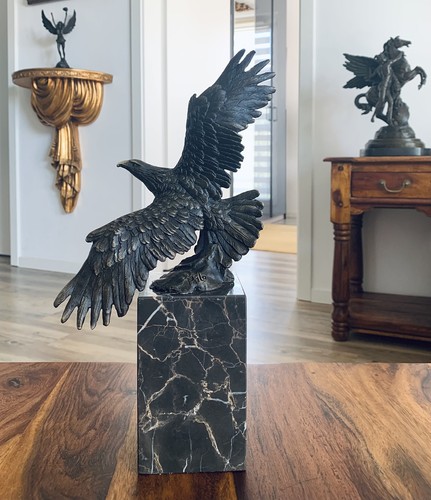 Bronzefigur adler skulptur - adler,