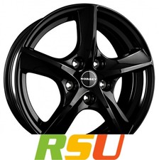 Borbet TL black glossy 5-Speiche 5.5x15" ET40 LK5 100 ML 57.06 Alufelgen 15 Zoll
