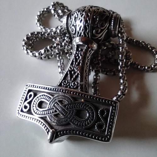Anhänger mit kette wikinger - mit,