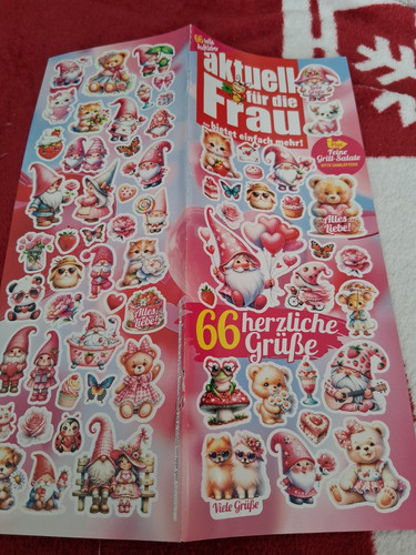 Stickerbogen aus zeitschriften - stickerbogen,