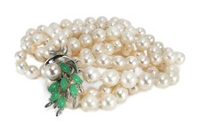 2 reihige Kette Akoyaperlen