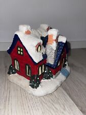 Weihnachtsbaum Kerzen Haus Weihnachten Keramik Christmas Winter Santa Claus 