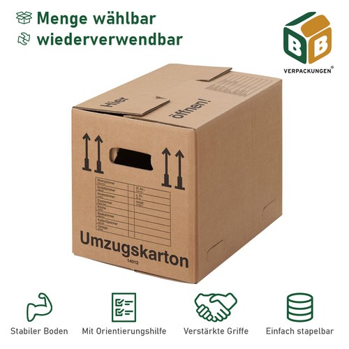 Umzugskartons stabil belastbar