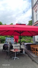 4 xxl Sonnenschirm rot  Gastro CARAVITA   big ben