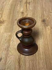 Steuler Kerzenhalter Keramik Vintage Braun Kandelaar Mid Century