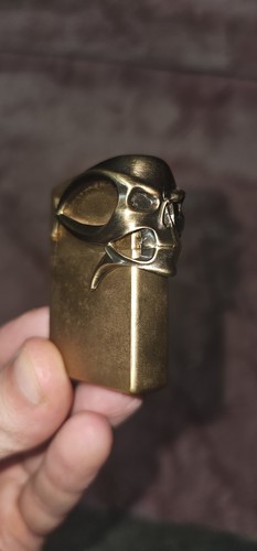 Zippo skull messing limited - zippo, skull,messing,limited