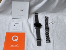 Coole Armbanduhr Fossil Q Explorist HR 1271 Gen. 4 Smartwatch Grau DW6F1 Herren 