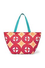 Fossil KEYPER EW TOTE RASBERRY Tragetasche mit Zipper Polyester Rot ZB5758653 