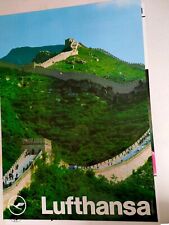 Poster Lufthansa Great Wall
