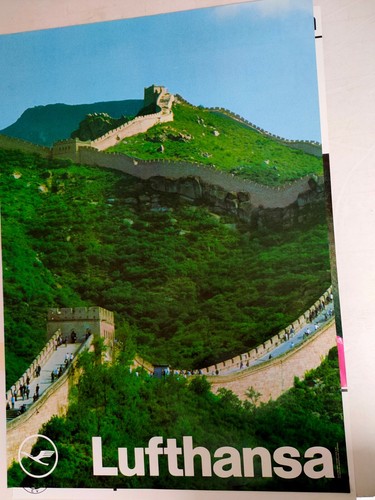 Poster lufthansa great wall - lufthansa,