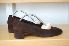 chicer Pumps aus dunkelbraunem Wildleder, Gr. 38 von Parlanti