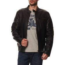 Lederjacke Gr.S von  Schott , Schwarz, Modell LCWARNER, UVP = 389,- Euro