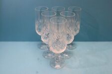 6 GLÄSER SEKTGLÄSER  KRISTALL  GESCHLIFFEN