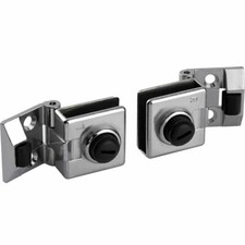 Glastürscharnier chrom 1 Paar