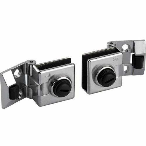 Glastürscharnier chrom paar - chrom,