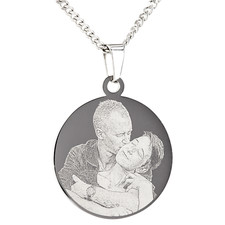 Edelstahlschmuck rund mit