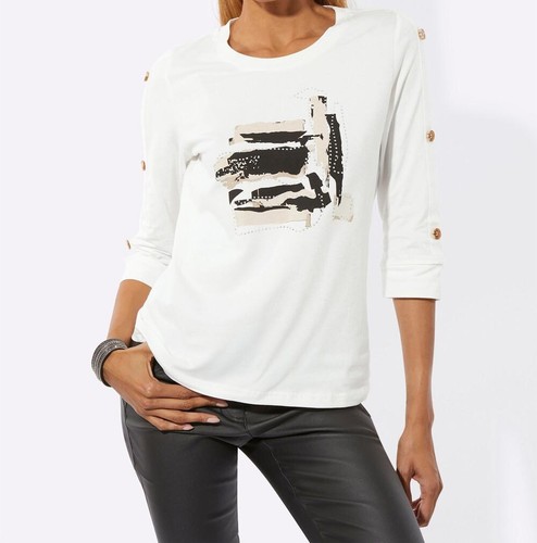 Damen shirt oberteil arm - shirt,