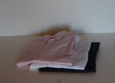 Herren Hemden, Eterna, Größe 44, 17 1/2, 3 Stück, rose, weis, schwarz