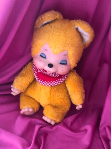 Monchichi nyamy yellow cat - monchichi,