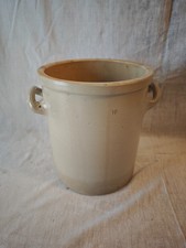 alter Steingut Topf Schmalztopf Steinzeug 10 Liter um 1900