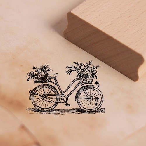 Motivstempel vintage fahrrad - motivstempel,