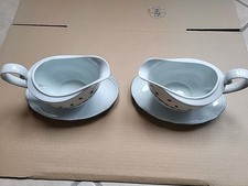 Sauciere Porzellan, 2 Stück, Seltmann Weiden, Bavaria, Germany, Desiree .Q.- .R.