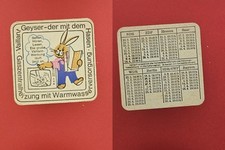 Geyser Werbung Vaillant Hase Brauerei Bierdeckel Bier