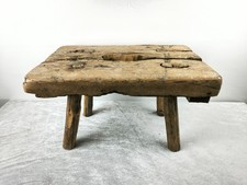 Alt Antik Holz Schemel Hocker