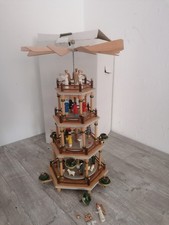 alte Weihnachtspyramide Dregeno Seiffen Ulbricht Christi Geburt 45 cm an Bastler