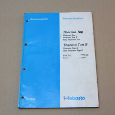 Webasto Thermo Top BW50 DW50 - Werkstatthandbuch Reparaturanleitung Stand 1994