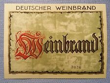 altes Schnapsetikett