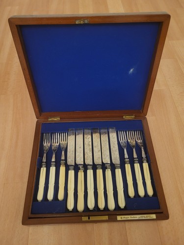Antikes fischbesteck mappin - fischbesteck,