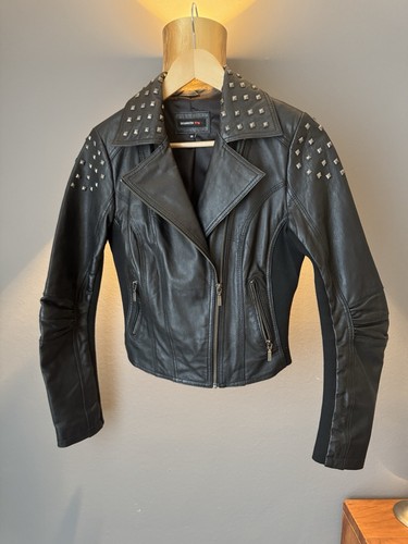 Biker lammnappa lederjacke - ,