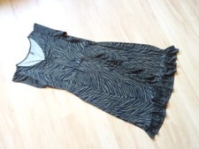 Damen Kleid - Marke Laura Torelli - S 38 - khaki-schwarz -Zebra - Kofferkleid