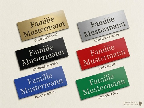 Klingelschild türschild - klingelschild,